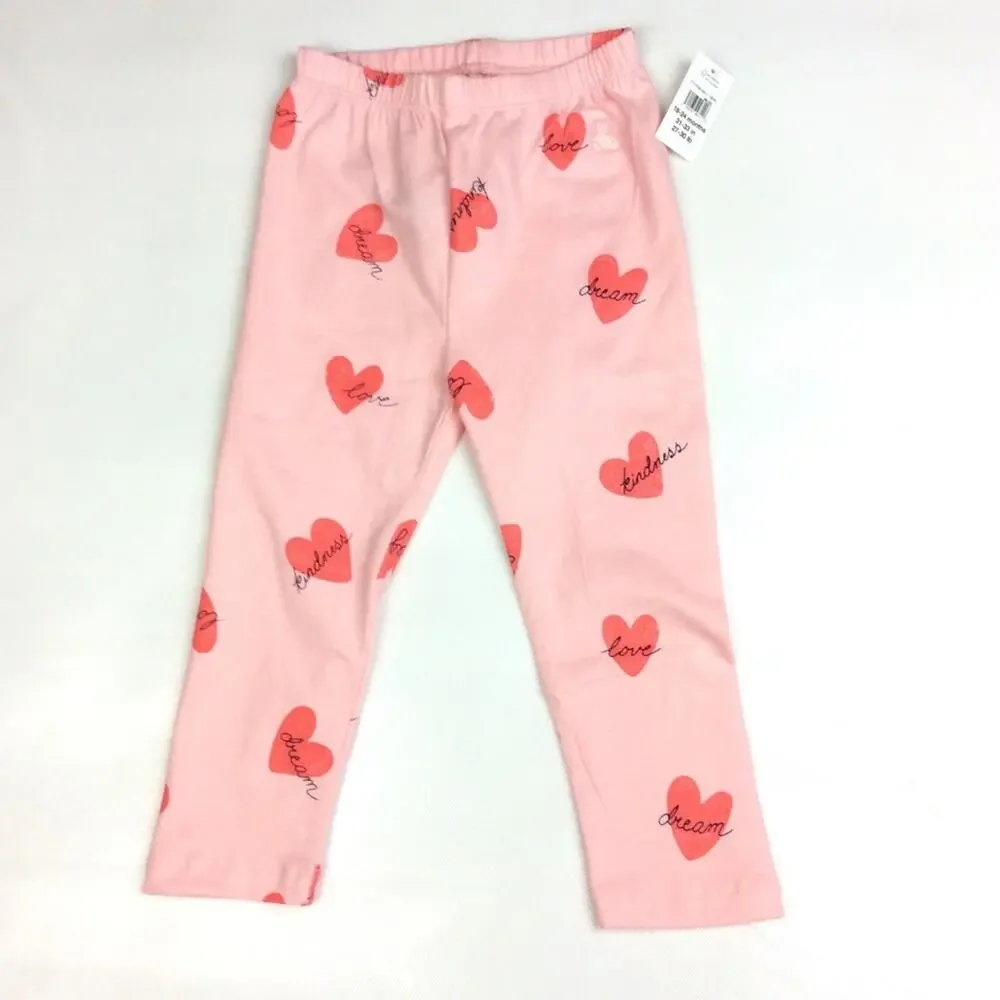 Gap Girls Graphic and Heart Pants Sz 18-24 M
